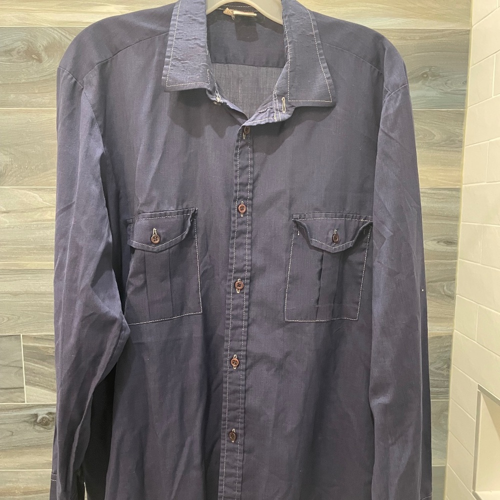 Vintage Men’s casual western style button down